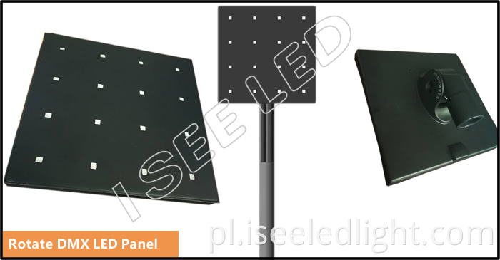 Obracaj szczegóły panelu ledowego dmx Rotate dmx led panel details
